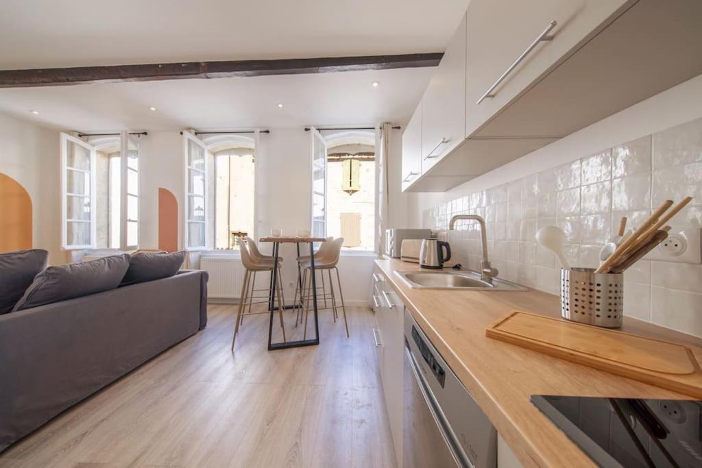 ヴィルヌーヴ・レ・ザヴィニョンLes Arches - Belle Decoration - Wifi - Ac Climアパートメント エクステリア 写真